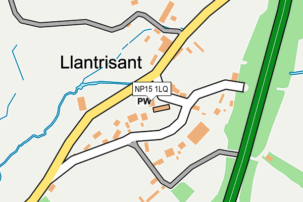 NP15 1LQ map - OS OpenMap – Local (Ordnance Survey)