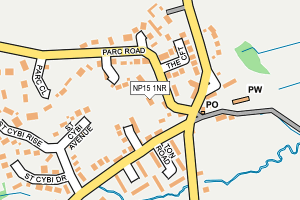 NP15 1NR map - OS OpenMap – Local (Ordnance Survey)
