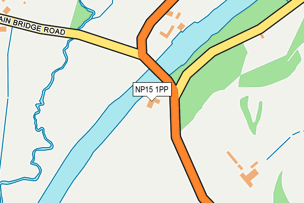 NP15 1PP map - OS OpenMap – Local (Ordnance Survey)