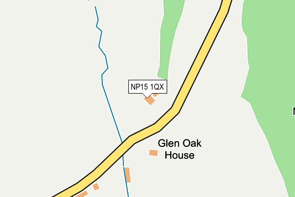 NP15 1QX map - OS OpenMap – Local (Ordnance Survey)