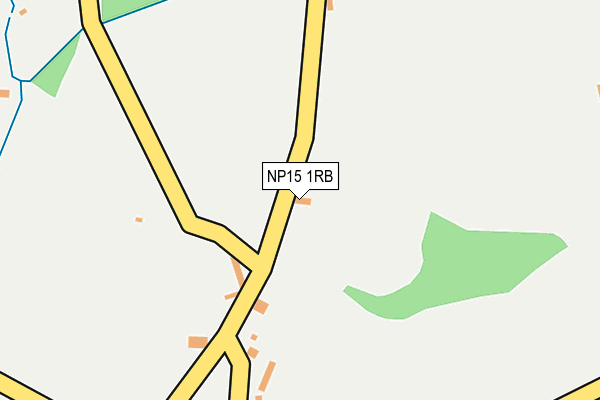 NP15 1RB map - OS OpenMap – Local (Ordnance Survey)