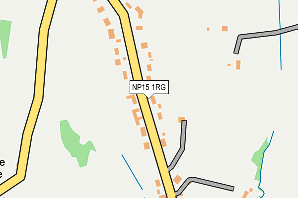 NP15 1RG map - OS OpenMap – Local (Ordnance Survey)