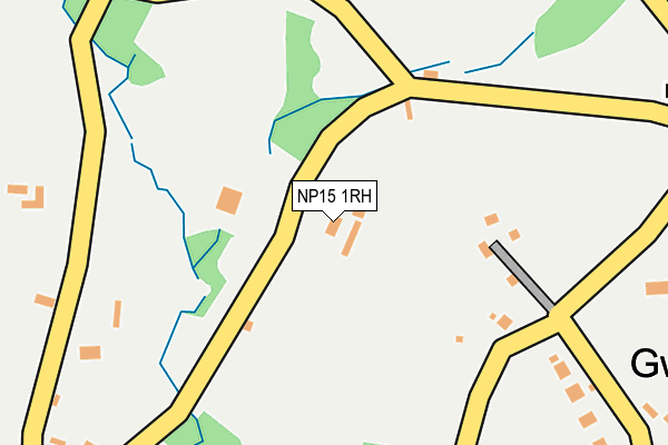 NP15 1RH map - OS OpenMap – Local (Ordnance Survey)
