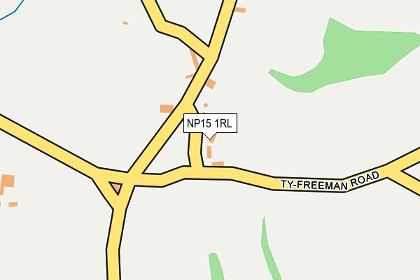 NP15 1RL map - OS OpenMap – Local (Ordnance Survey)