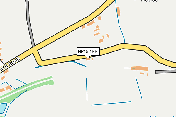 NP15 1RR map - OS OpenMap – Local (Ordnance Survey)