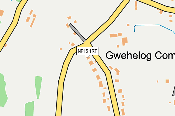 NP15 1RT map - OS OpenMap – Local (Ordnance Survey)