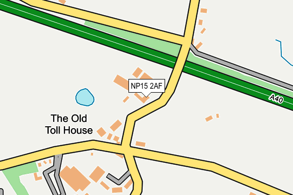 NP15 2AF map - OS OpenMap – Local (Ordnance Survey)