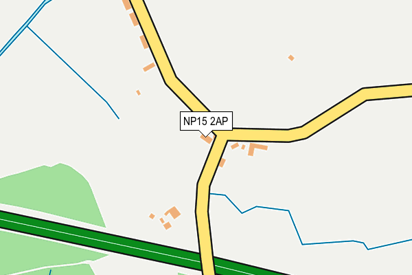 NP15 2AP map - OS OpenMap – Local (Ordnance Survey)