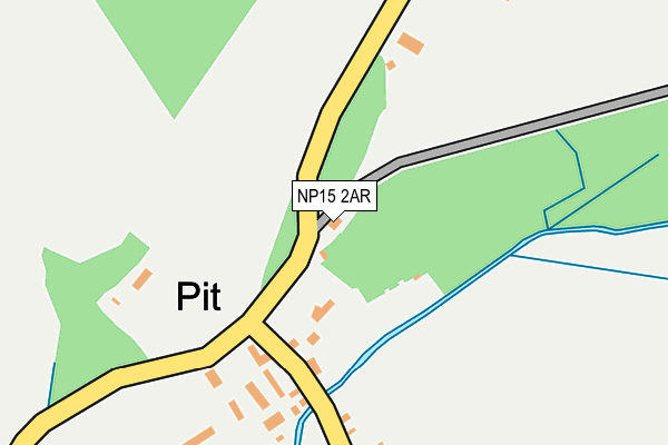 NP15 2AR map - OS OpenMap – Local (Ordnance Survey)