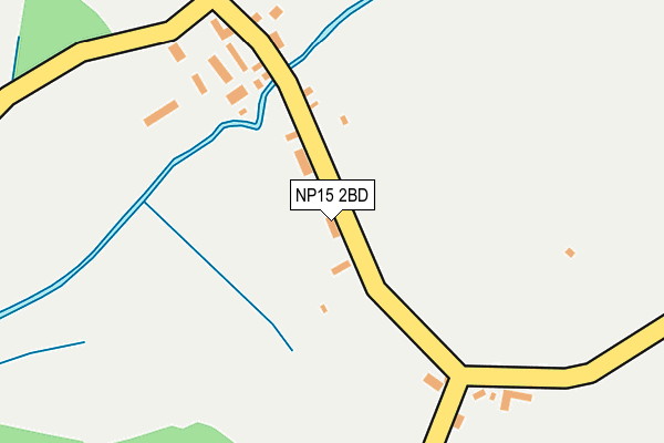 NP15 2BD map - OS OpenMap – Local (Ordnance Survey)