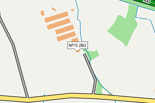 NP15 2BQ map - OS OpenMap – Local (Ordnance Survey)