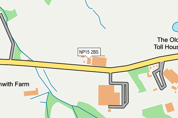NP15 2BS map - OS OpenMap – Local (Ordnance Survey)
