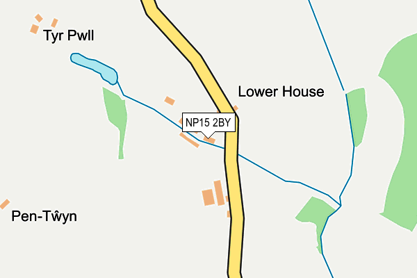 NP15 2BY map - OS OpenMap – Local (Ordnance Survey)