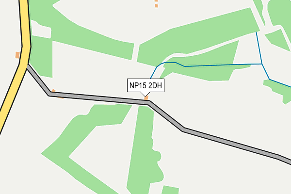 NP15 2DH map - OS OpenMap – Local (Ordnance Survey)