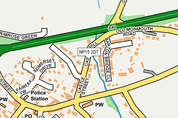 NP15 2DT map - OS OpenMap – Local (Ordnance Survey)