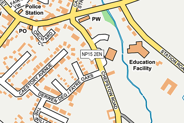 NP15 2EN map - OS OpenMap – Local (Ordnance Survey)