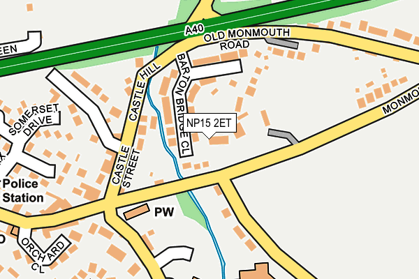 NP15 2ET map - OS OpenMap – Local (Ordnance Survey)