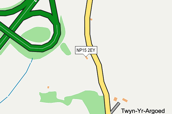 NP15 2EY map - OS OpenMap – Local (Ordnance Survey)