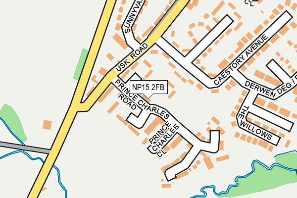 NP15 2FB map - OS OpenMap – Local (Ordnance Survey)