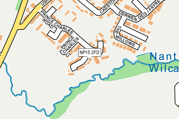 NP15 2FD map - OS OpenMap – Local (Ordnance Survey)