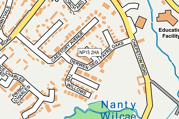 NP15 2HA map - OS OpenMap – Local (Ordnance Survey)