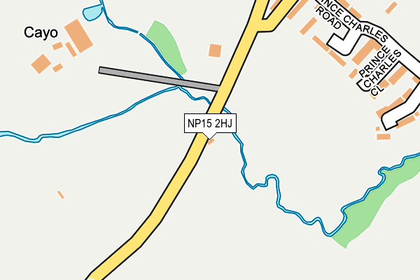 NP15 2HJ map - OS OpenMap – Local (Ordnance Survey)