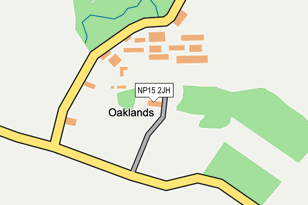 NP15 2JH map - OS OpenMap – Local (Ordnance Survey)