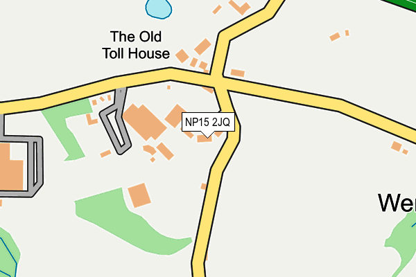 NP15 2JQ map - OS OpenMap – Local (Ordnance Survey)
