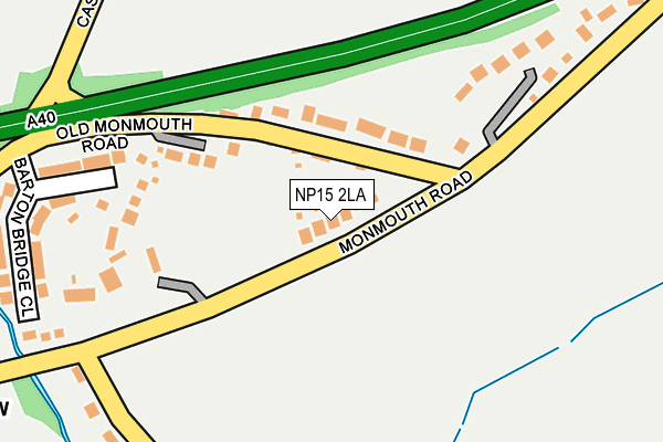 NP15 2LA map - OS OpenMap – Local (Ordnance Survey)