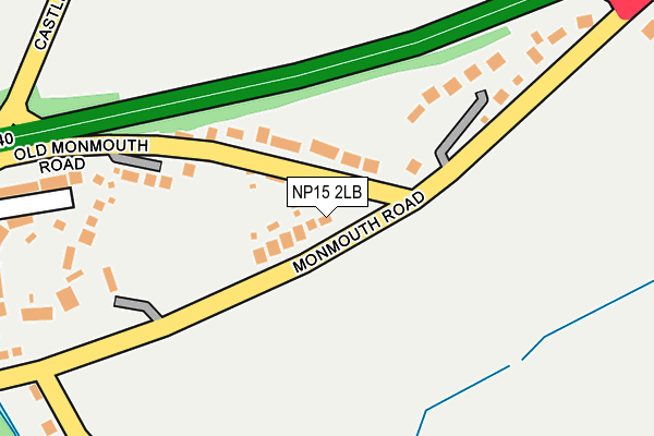 NP15 2LB map - OS OpenMap – Local (Ordnance Survey)