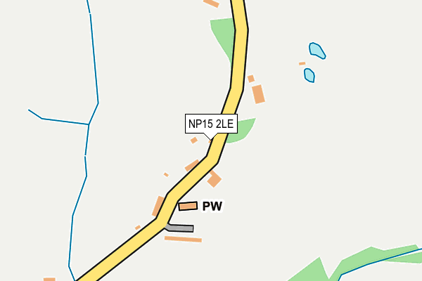 NP15 2LE map - OS OpenMap – Local (Ordnance Survey)