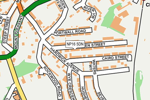 NP16 5DN map - OS OpenMap – Local (Ordnance Survey)