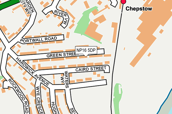 NP16 5DP map - OS OpenMap – Local (Ordnance Survey)