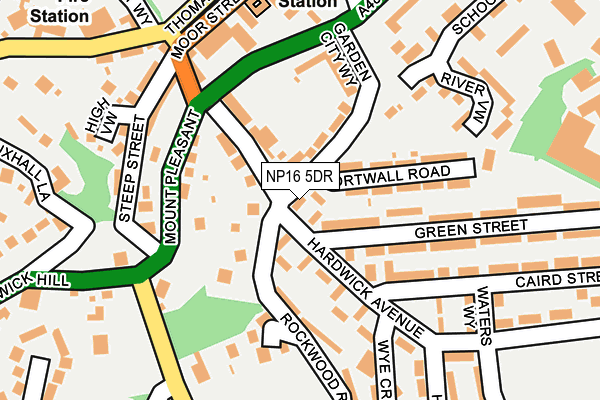 NP16 5DR map - OS OpenMap – Local (Ordnance Survey)