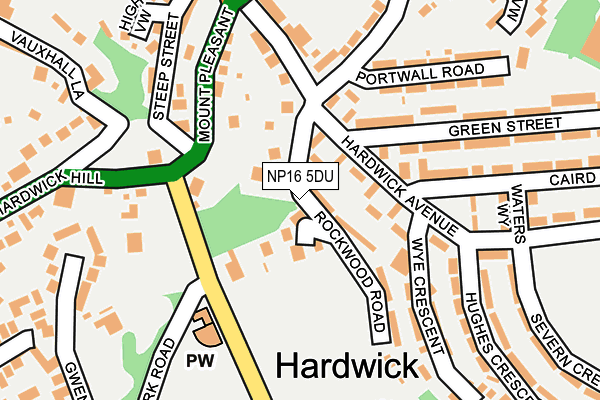 NP16 5DU map - OS OpenMap – Local (Ordnance Survey)