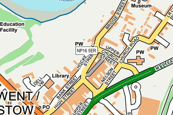 NP16 5ER map - OS OpenMap – Local (Ordnance Survey)
