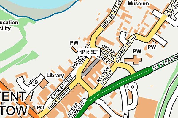 NP16 5ET map - OS OpenMap – Local (Ordnance Survey)
