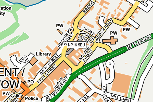 NP16 5EU map - OS OpenMap – Local (Ordnance Survey)