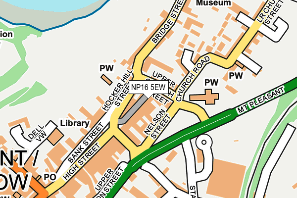 NP16 5EW map - OS OpenMap – Local (Ordnance Survey)