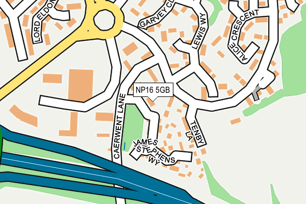 NP16 5GB map - OS OpenMap – Local (Ordnance Survey)