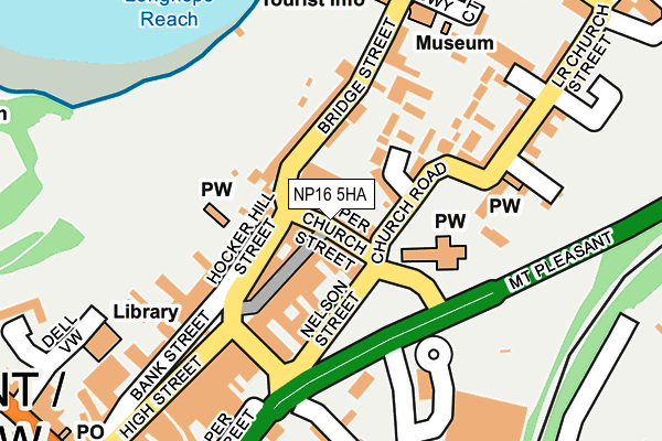 NP16 5HA map - OS OpenMap – Local (Ordnance Survey)