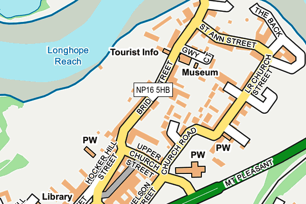 NP16 5HB map - OS OpenMap – Local (Ordnance Survey)