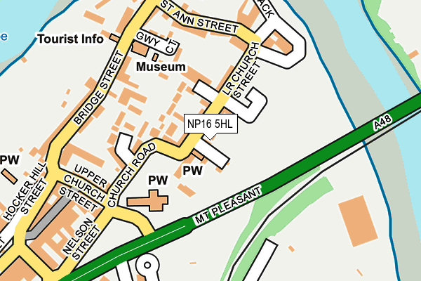 NP16 5HL map - OS OpenMap – Local (Ordnance Survey)