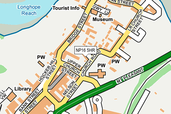 NP16 5HR map - OS OpenMap – Local (Ordnance Survey)