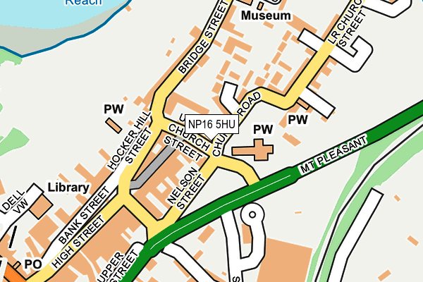 NP16 5HU map - OS OpenMap – Local (Ordnance Survey)