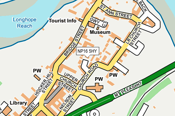 NP16 5HY map - OS OpenMap – Local (Ordnance Survey)