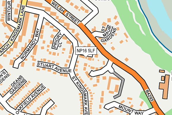 NP16 5LF map - OS OpenMap – Local (Ordnance Survey)