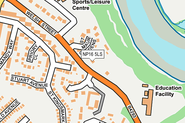 NP16 5LS map - OS OpenMap – Local (Ordnance Survey)