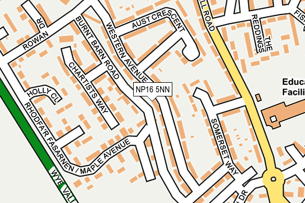 NP16 5NN map - OS OpenMap – Local (Ordnance Survey)