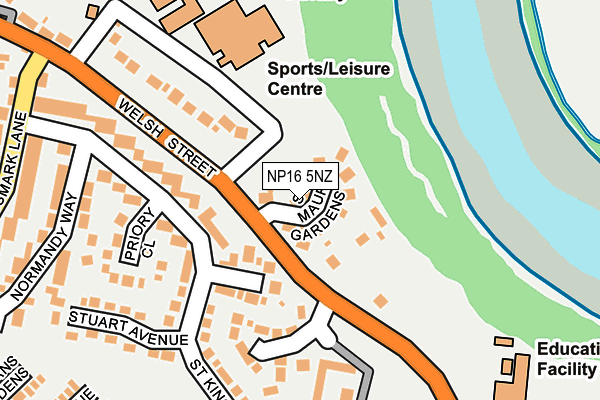 NP16 5NZ map - OS OpenMap – Local (Ordnance Survey)